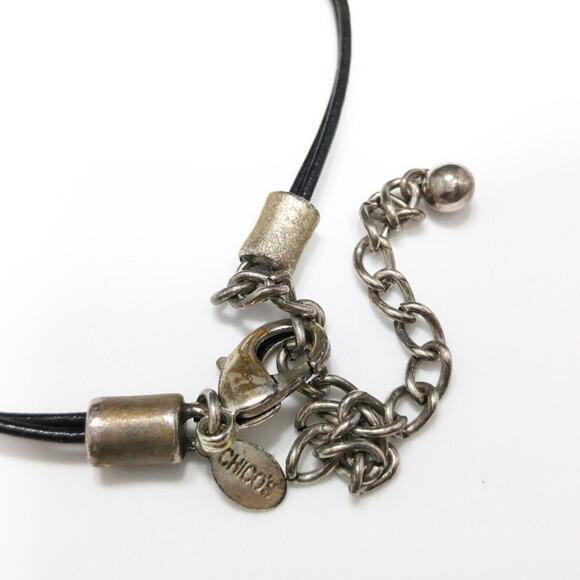 Chico's Inspirational Beads Charms Silver Necklace, Love Inspire Smile, 20 Inch - Picture 8 of 8